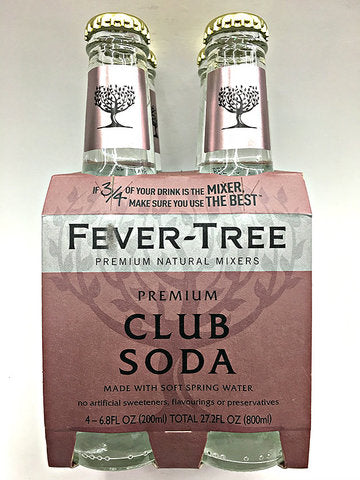 Fever-Tree Club 6.8 oz Glass Bottle (24 pack) Case
