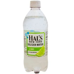 Hal’s New York Seltzer Lime 20 oz Bottle (24 pack) Case