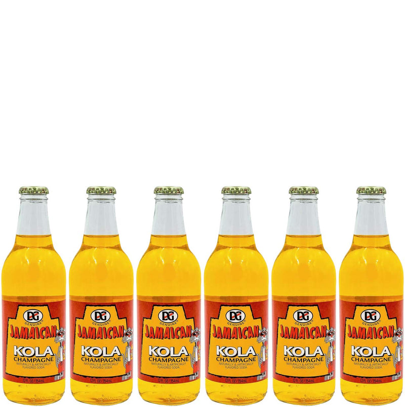 Jamaican Kola Champagne Flavored Soda, 12oz Glass Bottle (Pack of 6)