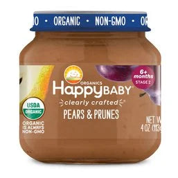 Happy Baby Pears & Prunes 4 oz