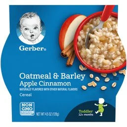 Gerber Hot Cereal with Real Fruit, Apple Cinnamon 4.5 oz