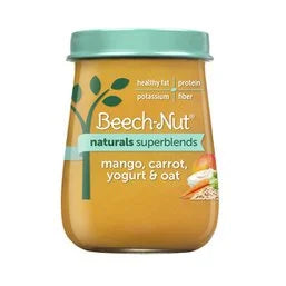 Beech-Nut Naturals Superblends Mango, Carrot, Yogurt & Oat 4 oz