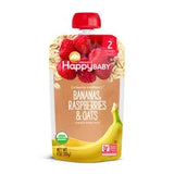 Happy Baby Bananas, Raspberries & Oats 4 oz