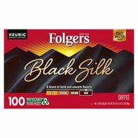 Folgers Dark Roast Black Silk 100% Pure Coffee K-cup Pods