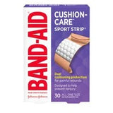 Band-Aid Brand Cushion Care Sport Strip Adhesive Bandages