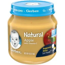 Gerber 1st Foods Natural Apple Baby Food 4 oz