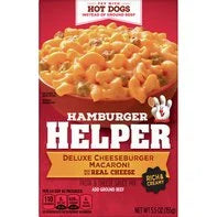 Hamburger Helper Pasta & Cheesy Sauce Mix, Deluxe Cheeseburger Macaroni, Rich & Creamy