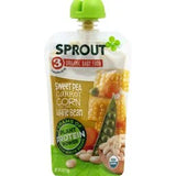 Sprout Baby Food, Organic, Sweet Pea Carrot Corn and White Bean, 3 (8 Months & Up) 4 oz