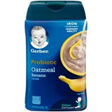 Gerber 2nd Foods Probiotic Oatmeal Banana Baby Cereal 8 oz