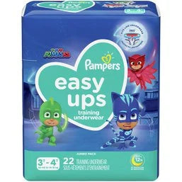 Pampers Easy Ups Training Underwear Boys Size 5 3T-4T