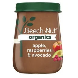 Beech-Nut Organics Apple, Raspberries & Avocado 4 oz