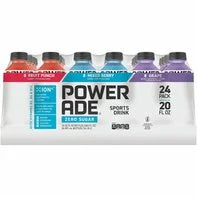 Powerade Sugar Variety Pack, Ion4 Electrolyte Enhanced Fruit Flavored Sports Drink W/ Vitamins B3, B6, And B12, Replenish Sodium, Calcium, Potassium, Magnesium