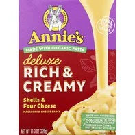 Annie's Macaroni & Cheese Sauce, Deluxe, Rich & Creamy, Shells & Four Cheddar