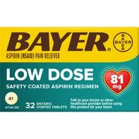 Bayer Pain Reliever, Low Dose, 81 mg, Tablets