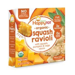 Happy Tot Squash Ravioli with Squash, Pumpkin & Sage Sauce 4.5 oz