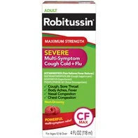 Robitussin Syrup Adult Max Strength Severe Multi Symptom, Adult Max Strength Severe Multi Symptom