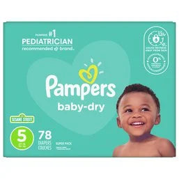Pampers Baby Dry Diapers Size 5