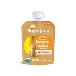Happy Baby Bananas & Peanut Butter 3 oz