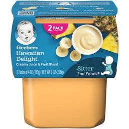 Gerber 2nd Foods Hawaiian Delight Baby Food Tubs