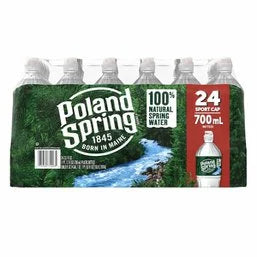 Poland spring 100% Natural Spring Water 23.7 oz