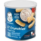 Gerber Lil' Crunchies Veggie Dip Baked Corn Baby 1.48 oz