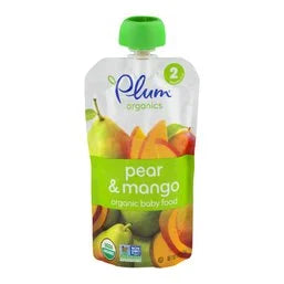 Plum Organics Pear & Mango 4 oz