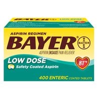 Bayer Aspirin Regimen Low Dose Safety Coated Tablets Pain Reliever