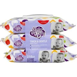 Always My Baby Unscented Thick & Gentle Baby Wipes