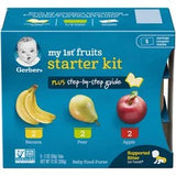 Gerber (Pack of 12) 1st Foods My 1st Fruits Baby Food Starter Kit