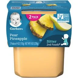 Gerber Pear Pineapple 2nd Foods 8oz