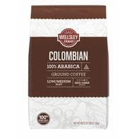 Wellsley Farms Colombian Ground Coffee, Medium Dark Roast