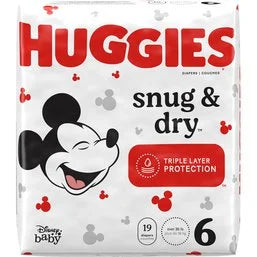 Huggies Diapers, Size 6