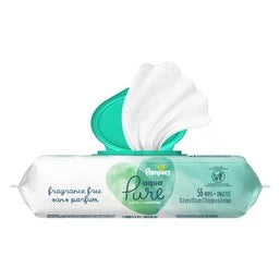 Pampers Aqua Pure Sensitive Baby Wipes 56 ct
