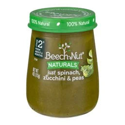 Beech-Nut Naturals Spinach, Zucchini & Peas 4 oz