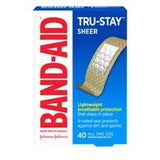 Band-Aid Brand Adhesive Bandages Tru-Stay Sheer, All One Size