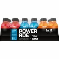 Powerade Variety Pack, Ion4 Electrolyte Enhanced Fruit Flavored Sports Drink W/ Vitamins B3, B6, And B12, Replenish Sodium, Calcium, Potassium, Magnesium