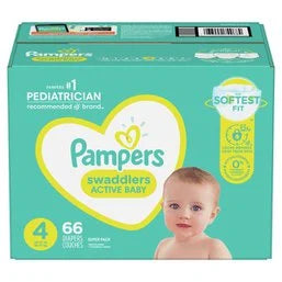 Pampers Swaddlers Active Baby Diaper Size 4