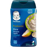 Gerber 2nd Foods Probiotic Rice Banana Apple Baby Cereal 8 oz