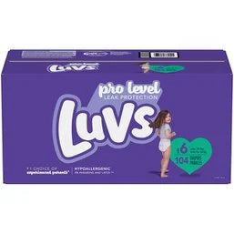 Luvs Pro Level Leak Protection Diapers Size 6