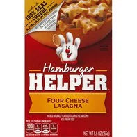Hamburger Helper Four Cheese Lasagna