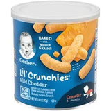 Gerber Lil Crunchies Mild Cheddar Baked Corn 1.48 oz