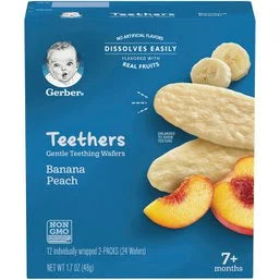 Gerber Banana Peach Teething Wafers