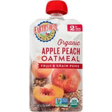 Earth's Best Organic Stage 2 Apple Peach Oatmeal Fruit & Grain Puree 4.2 oz