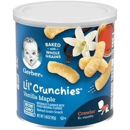 Gerber Baked Corn Snack, Vanilla Maple 1.472 oz
