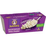 Annie's White Cheddar Macaroni & Cheese, Microwavable Mac & Cheese, 2 Count