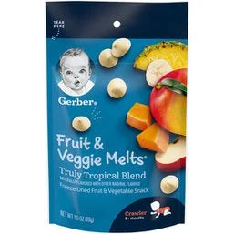 Gerber Truly Tropical Blend Fruit and Veggie Melts 1 oz