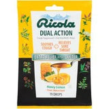 Ricola Dual Action Honey-Lemon Cough Suppressant Oral Anesthetic Drops