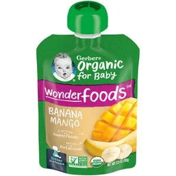 Gerber 2nd Foods Organic Banana Mango Baby Food 3.5 oz