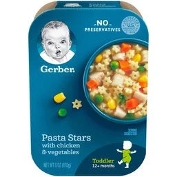 Gerber Pasta Stars with Chicken and Vegtables 6 oz