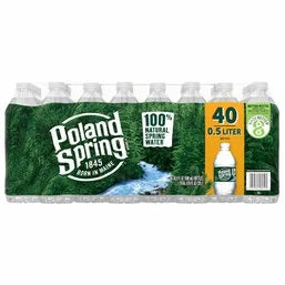 Poland spring 100% Natural Spring Water 40